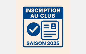 Inscription saison 2025 / 26
